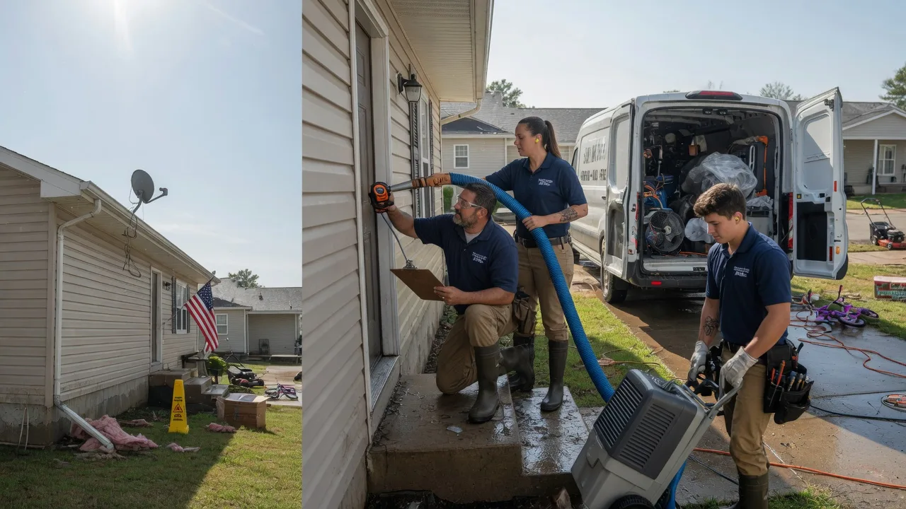 Ceiling Water Damage Restoration in Gorham, KS near me